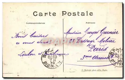 Le Havre — A Digue, em tempo ruim — C.M. n°189 — Verso