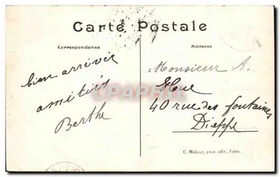 Sainte-Adresse — Falaise de la Hève — C.M. n°162 — Rewers