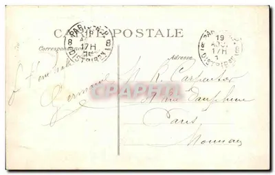 Sainte-Adresse — Vista tirada das Falésias — Editor E. D. n°61 — Verso