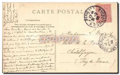 Le Havre — As Falésias — Editor desconhecido, n° 129 — Verso