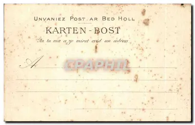 Pointe du Raz - L'Enfer de Plogoff - La Cheminée du Diable (região de Audierne) — Coleção VILLARD, número 155 — Verso