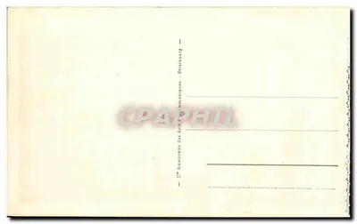 Bilhete postal antigo Trestraou A praia — Verso