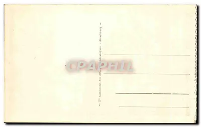 PLOUMANACH - Rochas na ponta do Diabo — série 34, editada pela Associação dos Artes Gráficas de Brasbourg — Verso