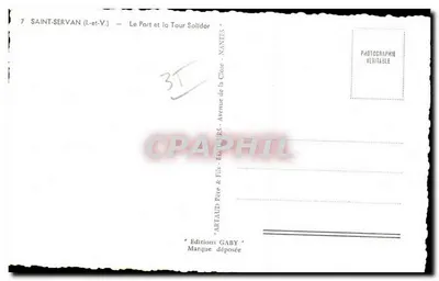 Saint-Servan (Ille-et-Vilaine) — Port i Wieża Solidor — Wydawnictwo Gaby — Rewers