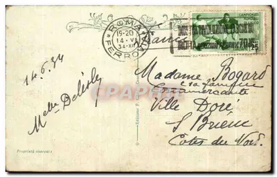 Genova — Porticciolo Duca degli Abruzzi — Wydawnictwo F. Ferro — Rewers