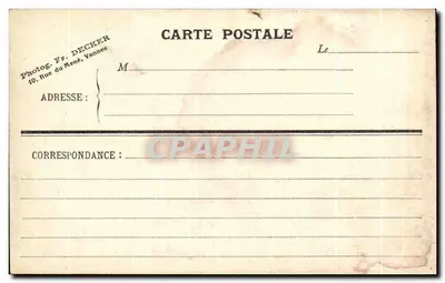 VANNES - Rampe de la Garenne — widok panoramiczny z wydawcą Fr. DECKER — Rewers