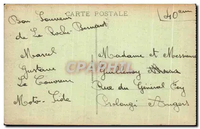 La Roche-Bernard — Widok z południa, Trasa do Guérande — Założona w X wieku przez Normana Bernarda — Rewers