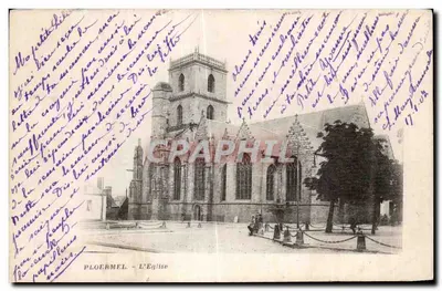 Ploërmel - A Igreja — editor desconhecido, número de série não visível