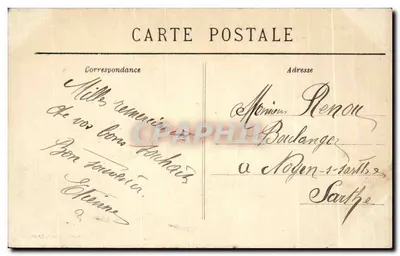 Pontivy — De Sint-Jozefkerk — Collectie Villard, Quimper — Achterkant