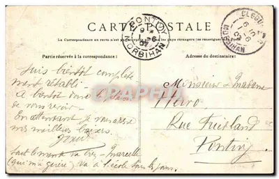 Saint-Nicolas — A Vale do Blavet ao sair do Túnel — Quimper, n° 2727 — Verso
