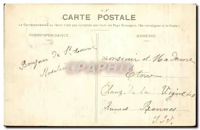Ste-ANNE-D'AURAY - La Scala Sancta — Collezione Villard, Quimper, n° 2059 — Verso