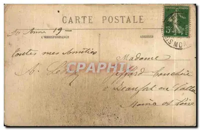 Sainte-Anne-d'Auray — Vista Geral em um dia de grande Pelerinagem — A Basílica — Coleção Villaret, Quimper — Verso