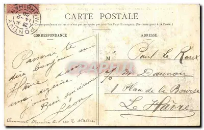 Vannes i jego żona — Dom należący dawniej do Gilles de Bretagne — H. Laurent, nr 32 — Rewers