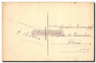 Vannes e sua Mulher — Casa que pertenceu a Gilles de Bretagne — editor Laurent, Rouen, n° 807 — Verso