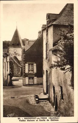 ROCHEFORT-en-TERRE (Morbihan) — Velhas Casas e Rua do Castelo — Gaby n°99
