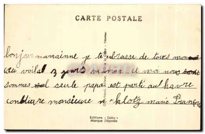 ROCHEFORT-en-TERRE (Morbihan) — Velhas Casas e Rua do Castelo — Gaby n°99 — Verso