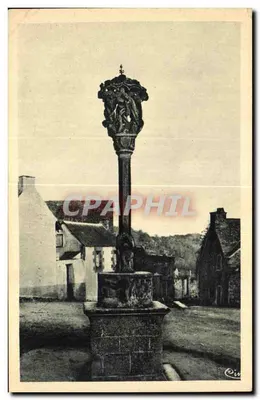 Rochefort-en-Terre — O Calvário do Século XVI — Heliogravura Courrier Macon