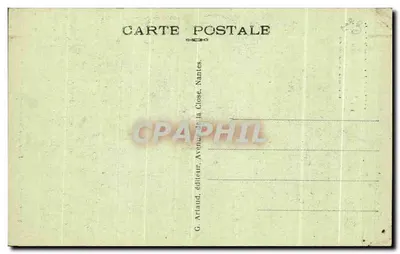 PLOERMEL — Torre da Igreja de Saint-Armel (século XV) — G. Arlaud, Nantes — Verso