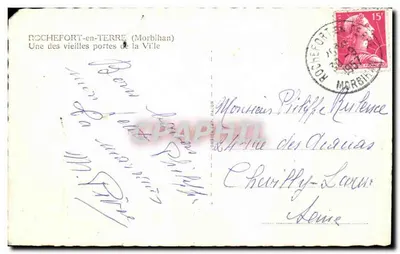 Rochefort-en-Terre — Uma das antigas portas da Cidade — Cirm — Verso