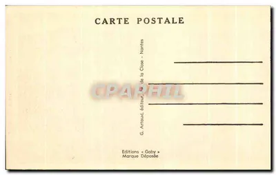 Rochefort-en-Terre (Morbihan) — Entrada da Hostellerie do Leão de Ouro — G. Artaud, editor, Nantes — Verso