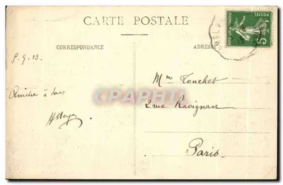 Josselin - O Castelo — Morbihan — editor Jacquesson e Bailly, Ploërmel — Verso