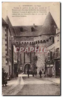 Bilhete postal antigo Hennebont A Prisão