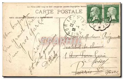 Castelo de Josselin — Habitação dos Duques de Rohan — série 837, editor Hamonie, St-B. — Verso