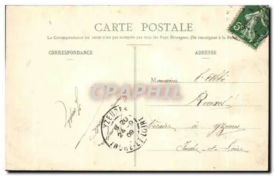 Vannes - Hostellerie do Dauphin e Estação de Richemont — Coleção H. Laurent, Port-Louis — Verso