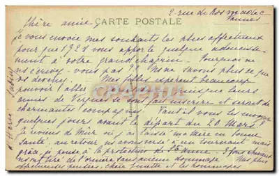 VANNES - Praça Henri-IV — vista de edifícios com colmios e comércios — editor VANNES, n° 139 — Verso