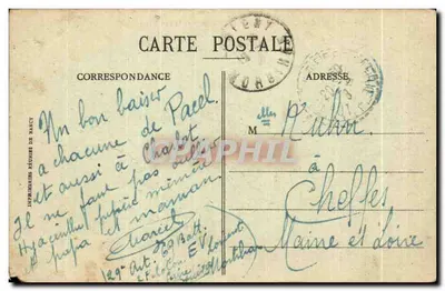 Lorient - Le Pont de Kérentrech (Longueur de la partie suspendue, 180 m.) — Collection H. Laurent, Port-Louis — Verso