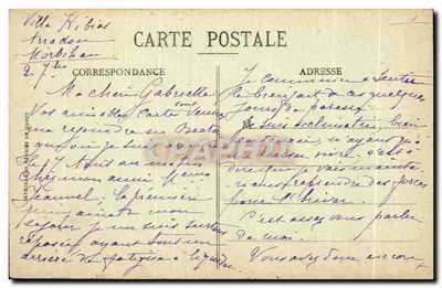 VANNES - A Rua do Vincin — Coleção R. Laurent, n° 163 — Verso