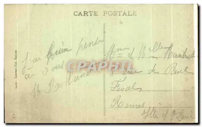 Statua św. Anny z Auray — Souvenir de Sainte-Anne d'Auray — wydawca nie widoczny — Rewers