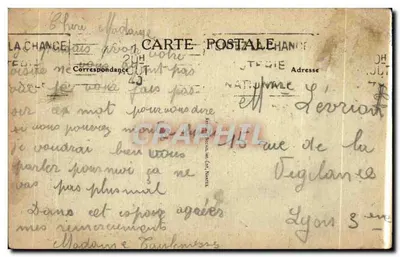 Stara pocztówka Sainte Anne D Auray Katedra z widoku Scale Sancta — Rewers