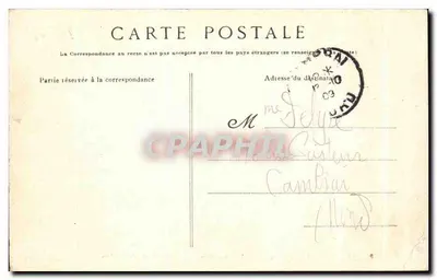 Sainte-Anne-d'Auray — Widok wnętrza Klasztoru — Zbiór VILLART Quimper, nr 2152 — Rewers