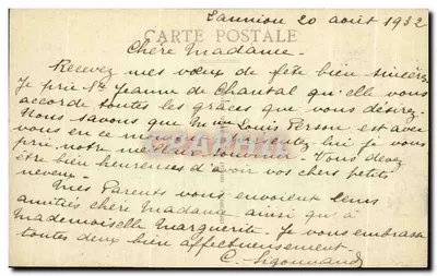 Lannion — Kirche Saint-Jean-du-Baly — Verlag: Fräulein M.J.N. Impr. Brie — Rückseite
