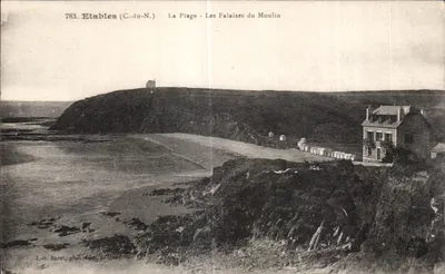 Etables (C.-du-N.) - A Praia - As Falésias do Moulin — J.-B. Barat, fot. A. Chinar, n°783