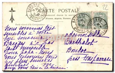 Kaplica Tréguièr — Rysunek Th. Busnel, według Hernot — Drukarnia Simon, Rennes — Rewers