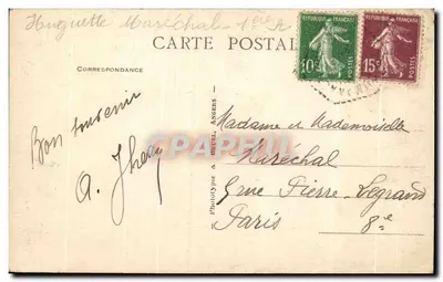 Trégastel (C.-du-N.) — A Coroa do rei Grallon — A. B. — Verso