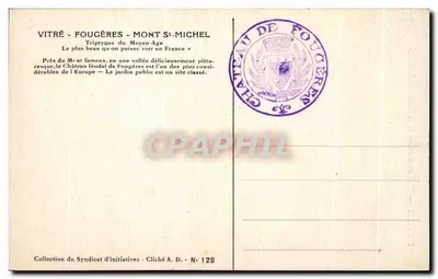 Fougères — Vecchie case della Piazza del Marchix — Goyer & Fils — Verso