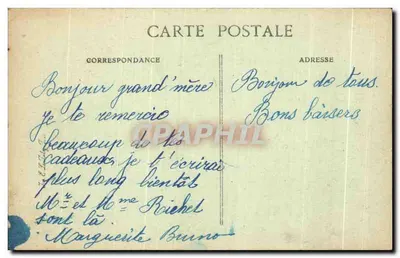 Guingamp — Vista do Trieux — editor CHPD, n° 65 — Verso