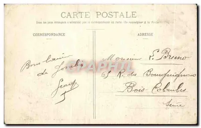 Josselin - Het Kasteel (Binnenkant) — Morbihan — Ch. Bally, fot. - Vve Chamarré, uitg. — Achterkant