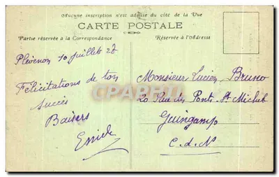 Cap Fréhel — Wejście do jaskiń — H. Gaspard, wyd. Fiers — Rewers