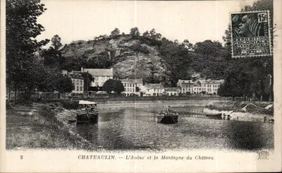 Châteaulin — O rio Aulne e a Montanha do Castelo — ND Phot.