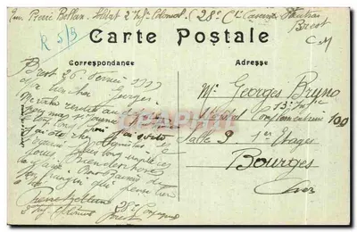 Brest — Krążownik "Montcalm" w Arsenale — LL, n° 157 — Rewers