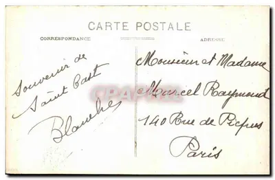 St-Cast-La Garde (C.-du-N.) — A Praia e o Hotel de la Garde — Garnier e Coconnier, Edição Rennes — Verso