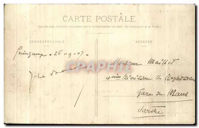 Guingamp - Vista del Trieux - Las Pasarelas — Colección Hamon, Guingamp — Reverso