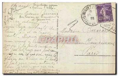 Le Touquet-Paris-Plage - A Digue e as Pclouses — Bilhete postal antigo n°124 — Verso