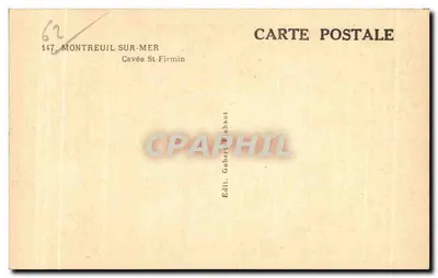 Montreuil-sur-Mer — Vista da rua Cavées St-Firmin — Edit. Gobert Wihaut — Verso