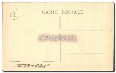 Montreuil-sur-Mer — Porta de entrada da Cidadela — Editor Combier — Verso