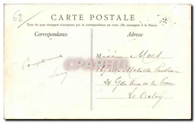 Boulogne-sur-Mer — Sturmsee — Verlag S. S. n° 15 — Rückseite